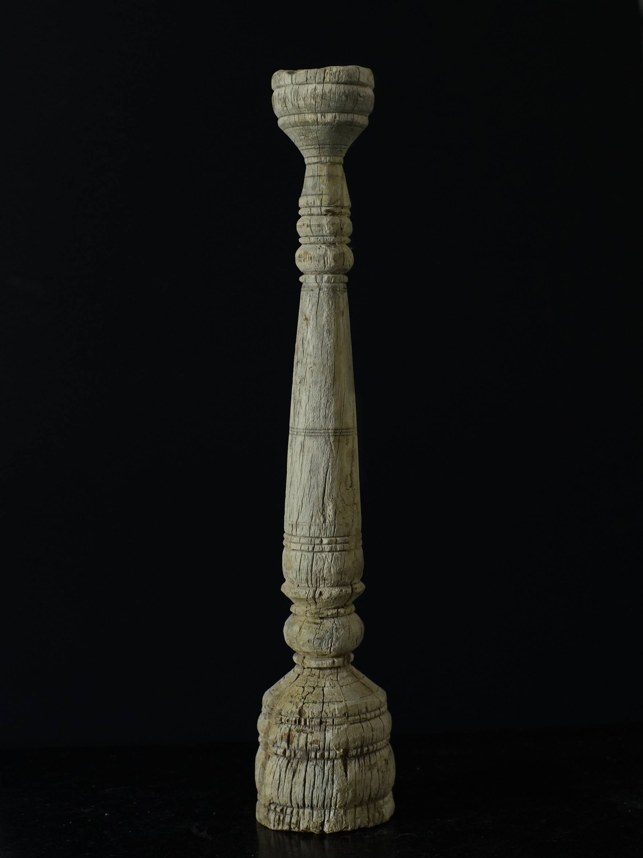 Ancient large Indian candlestick