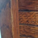 Double frame cabinet with solid oak curtains 50s