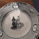 9 creil and Montereau dance themed plates