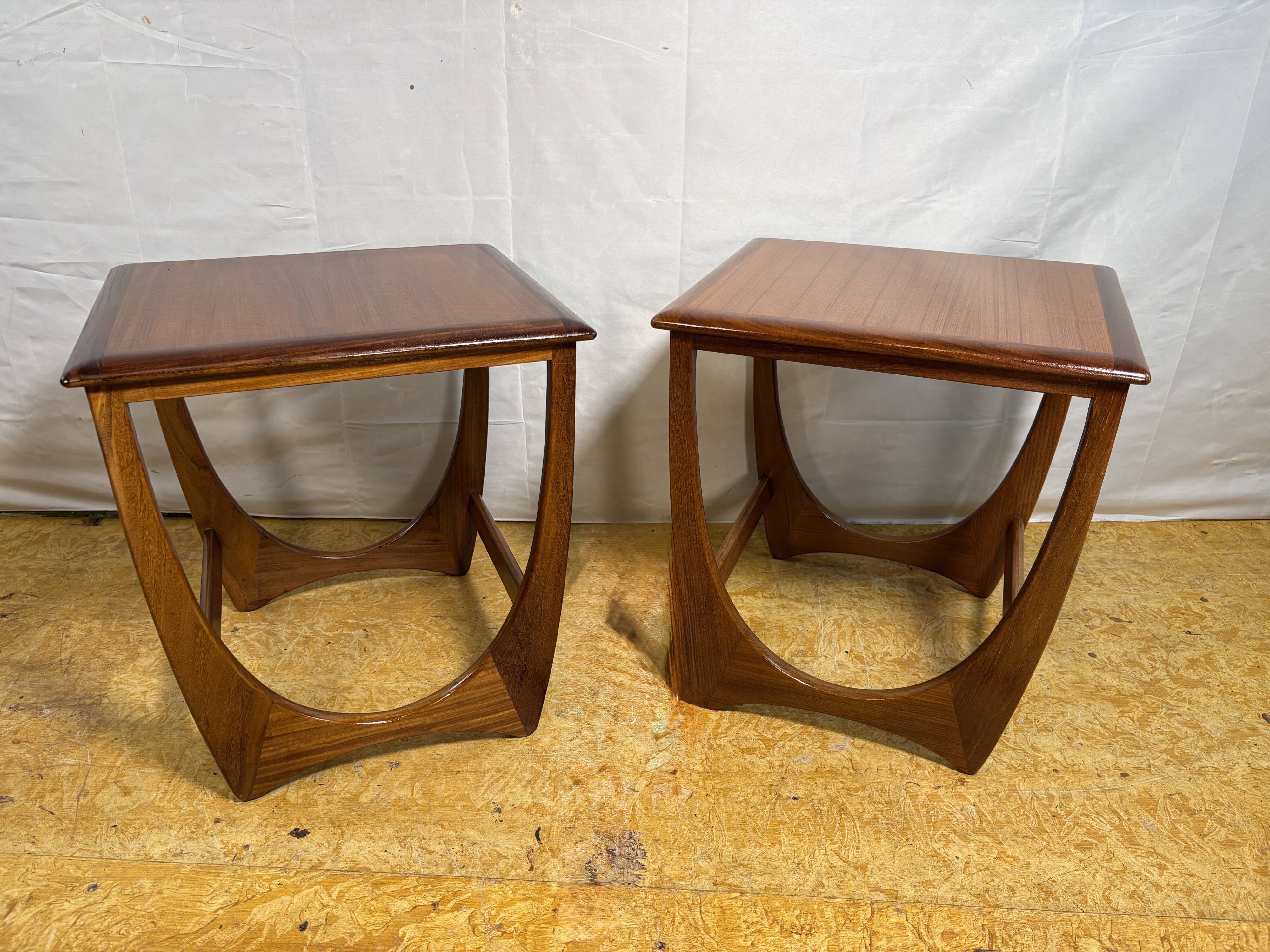 Mid Century Retro Teak Pair of Lamp Tables / Side Tables by G-Plan 1960