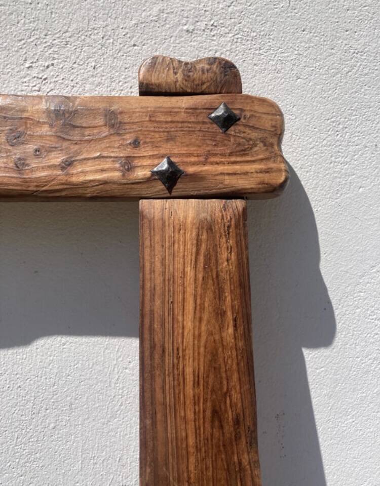 Brutalist wooden frame