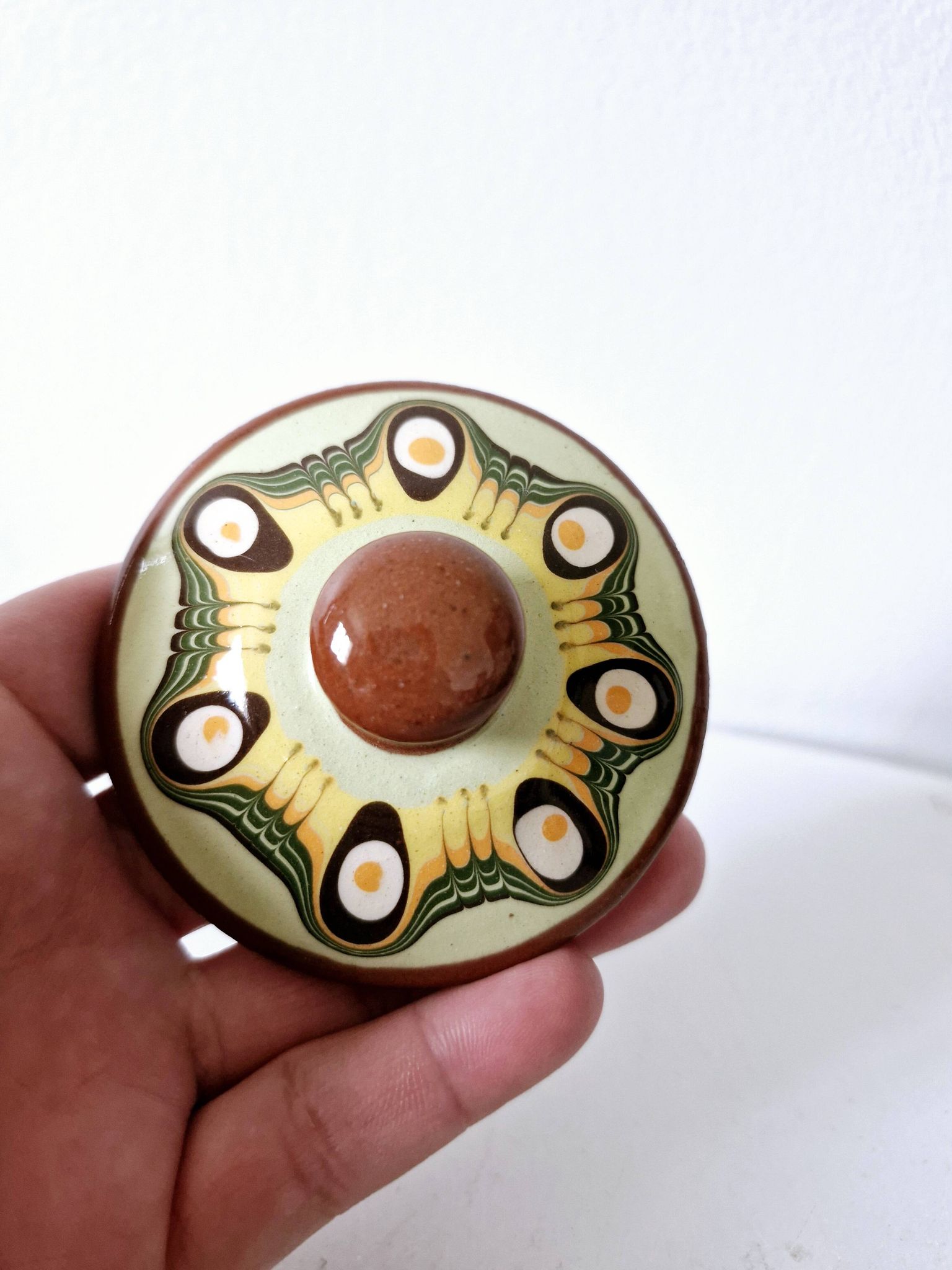 Moutardier vintage bulgare céramique Troyan