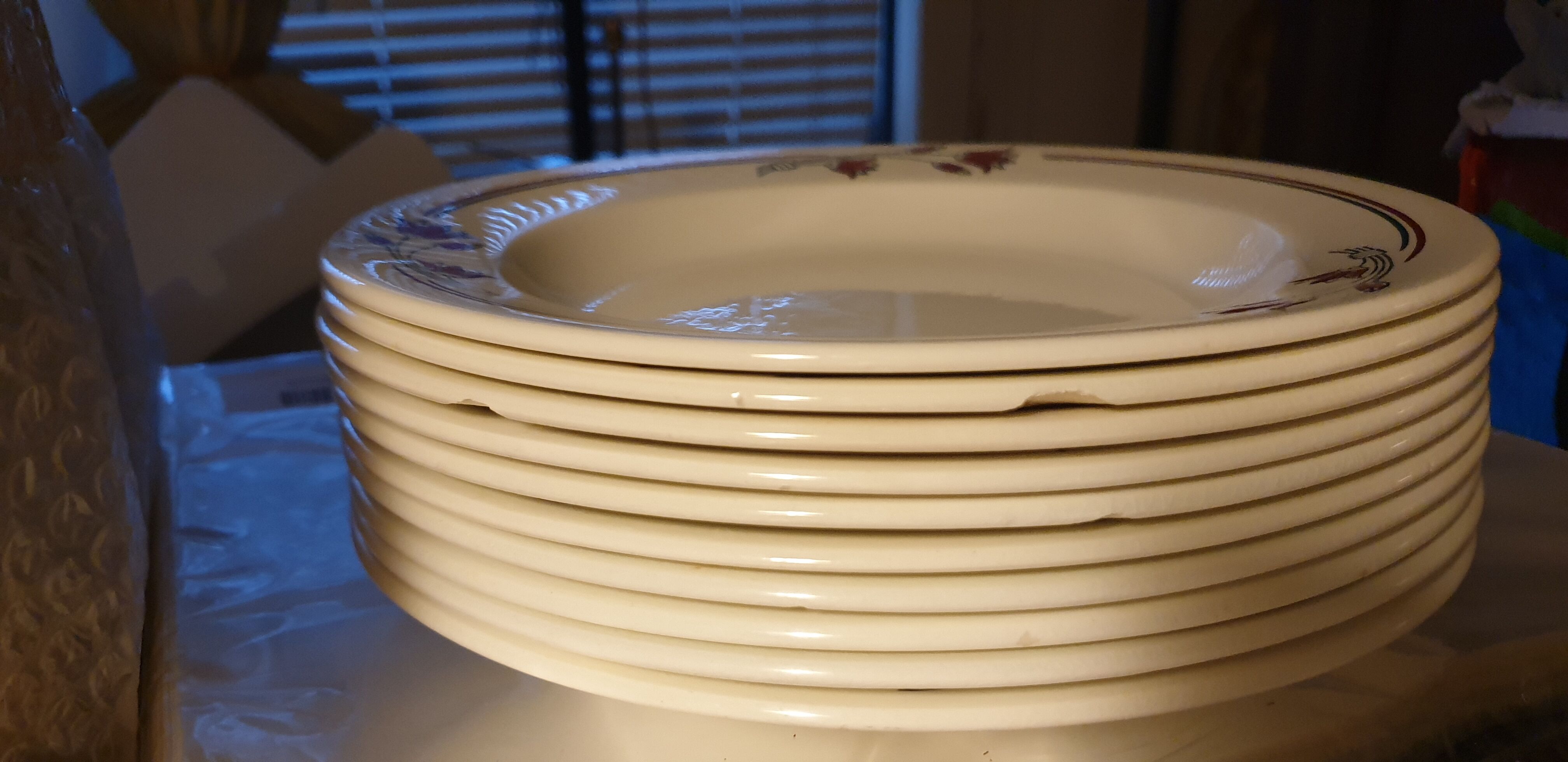 Hollow plates Salins E.charbonnier model Athos XXth