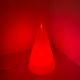 Lamp Teepee SCE cone in vintage red glass 80s