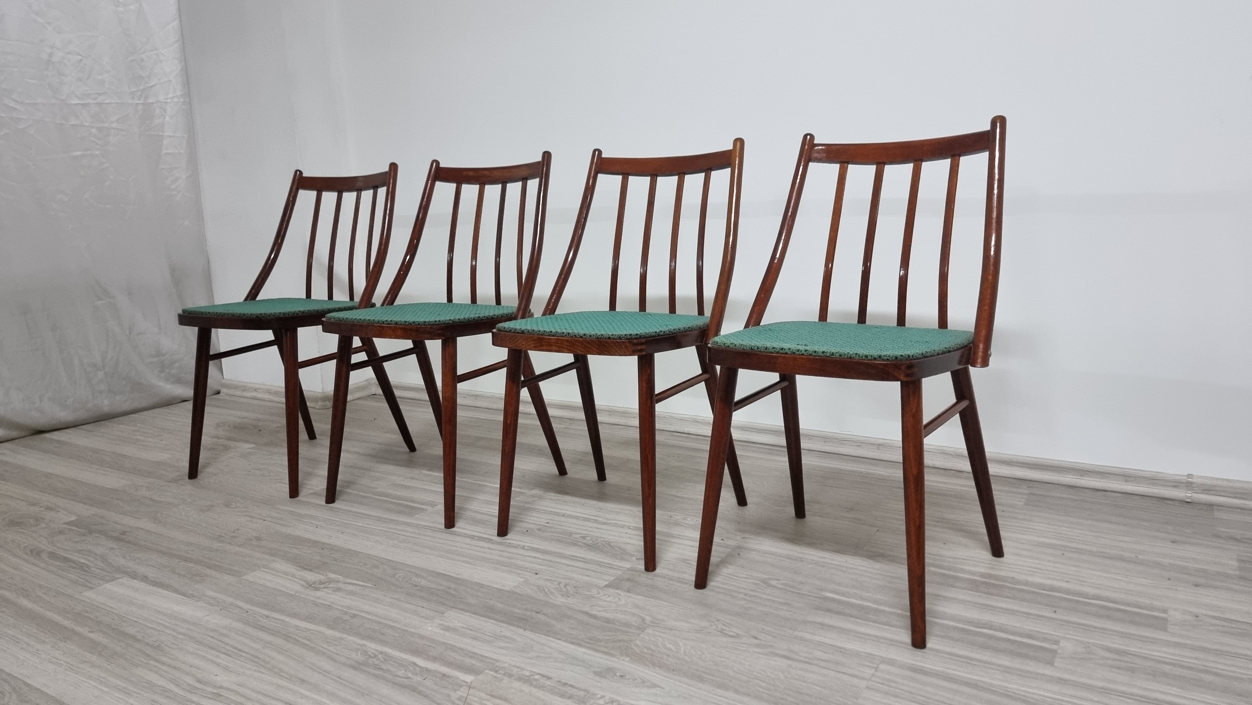 Chairs by Antonín Šuman for Ton, Set of 4