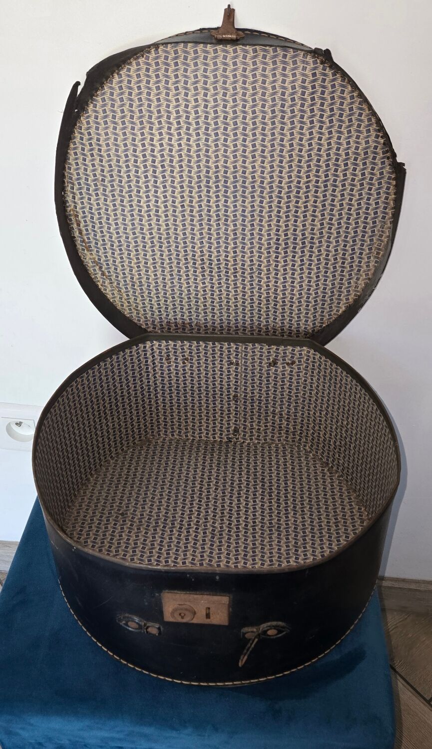 Old cardboard hat box