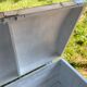 Raw wooden chest with a secret drawer