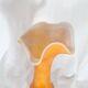 LARGE ARTISANAL ORANGE GLASS VASE