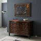 Antique baroque walnut commode, France, 18th century