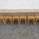 Chaise bistrot année 50 60  lot de six