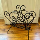 Wrought iron magazine rack