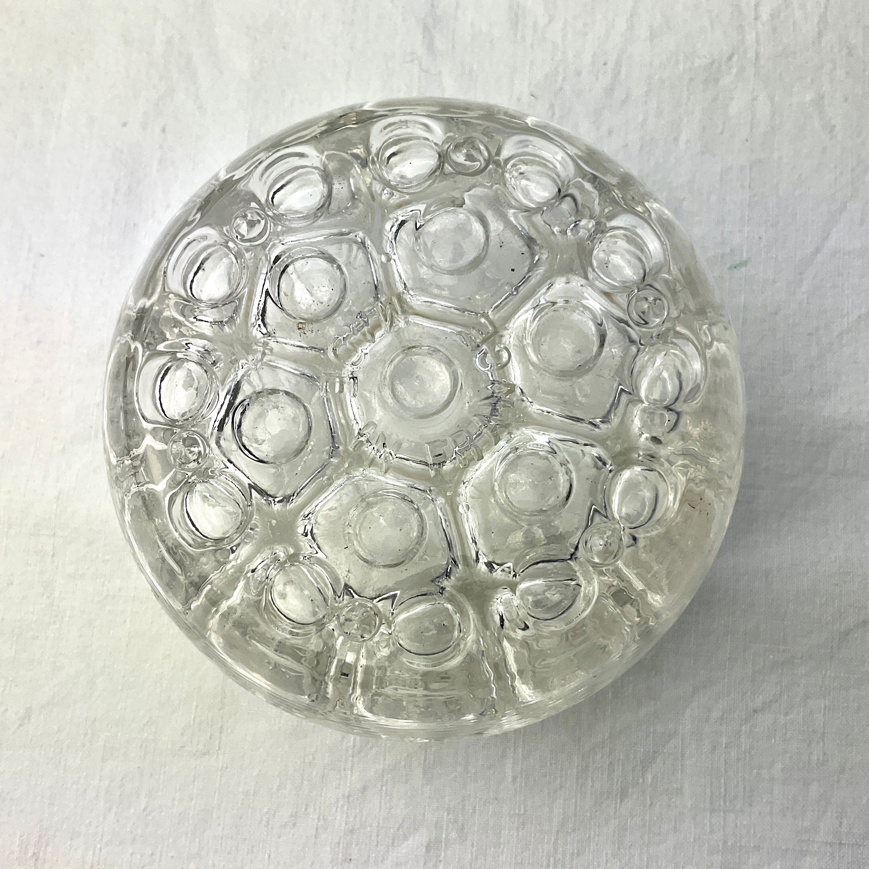 Vintage glass pencil holder