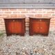 2 Antique Wooden Bedside Tables