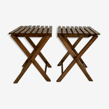 Lot de deux tables d'appoint