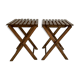 Lot de deux tables d'appoint