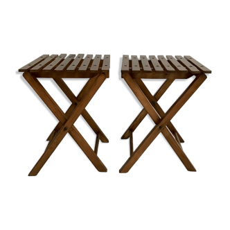 Lot de deux tables d'appoint