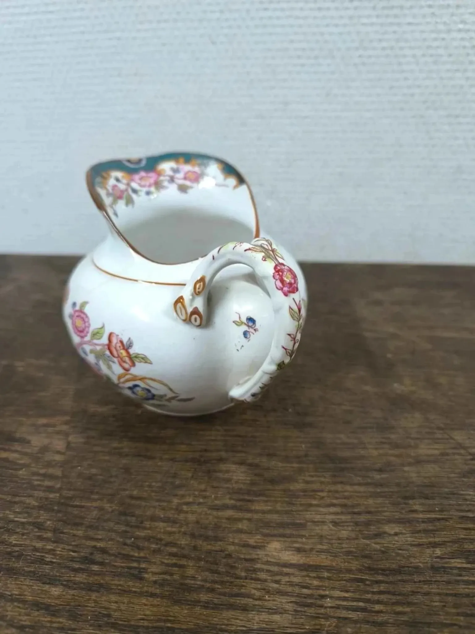 Milk jug, creamer Sarreguemines Minton 215