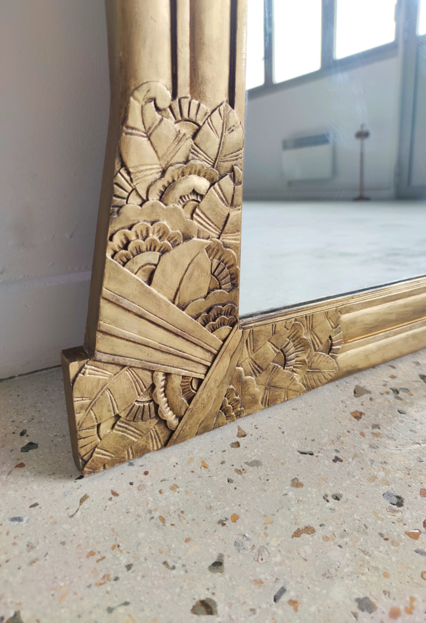Golden mirror Art Deco