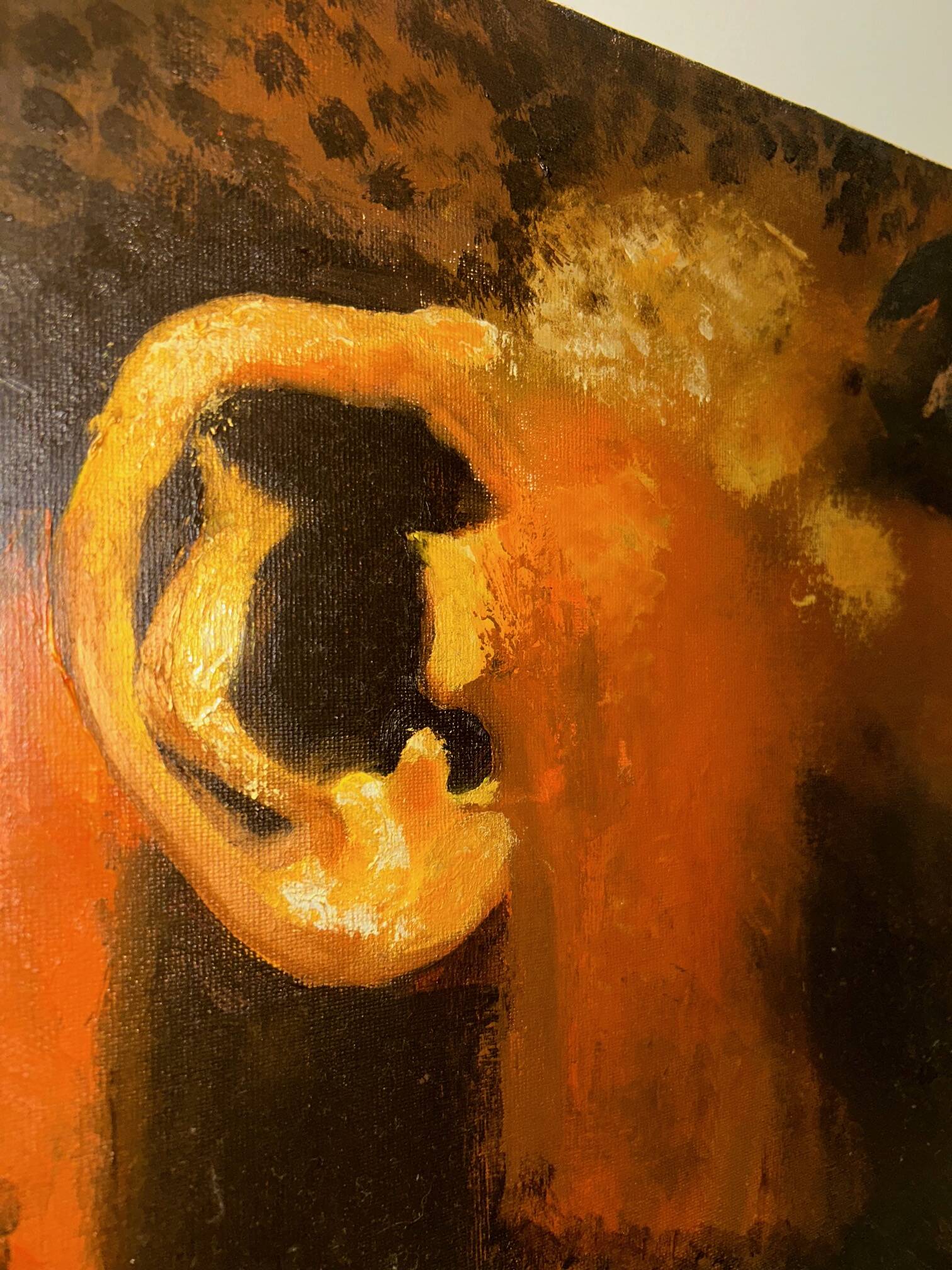 vintage oil portrait