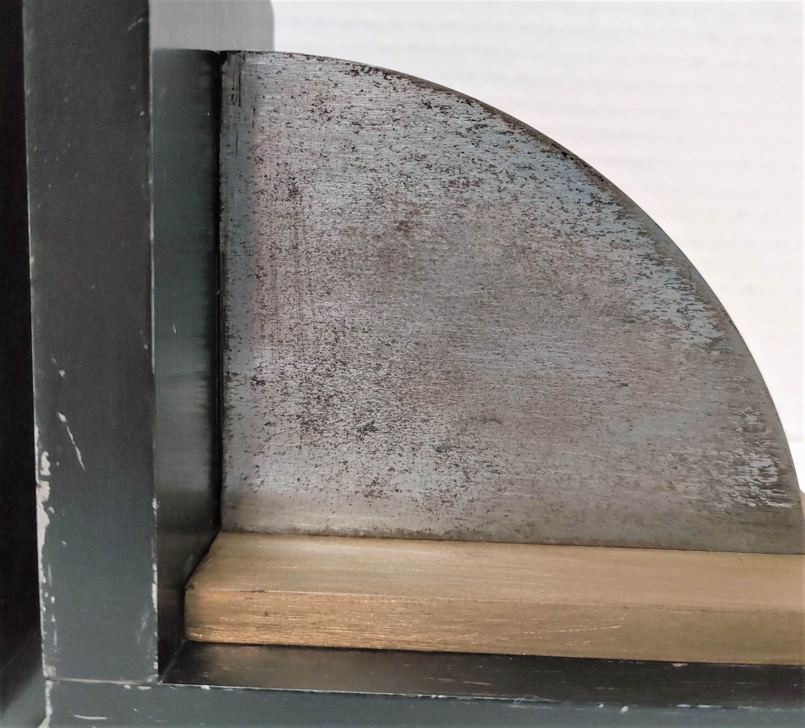 Pair of patinated steel bookends Art Deco style
