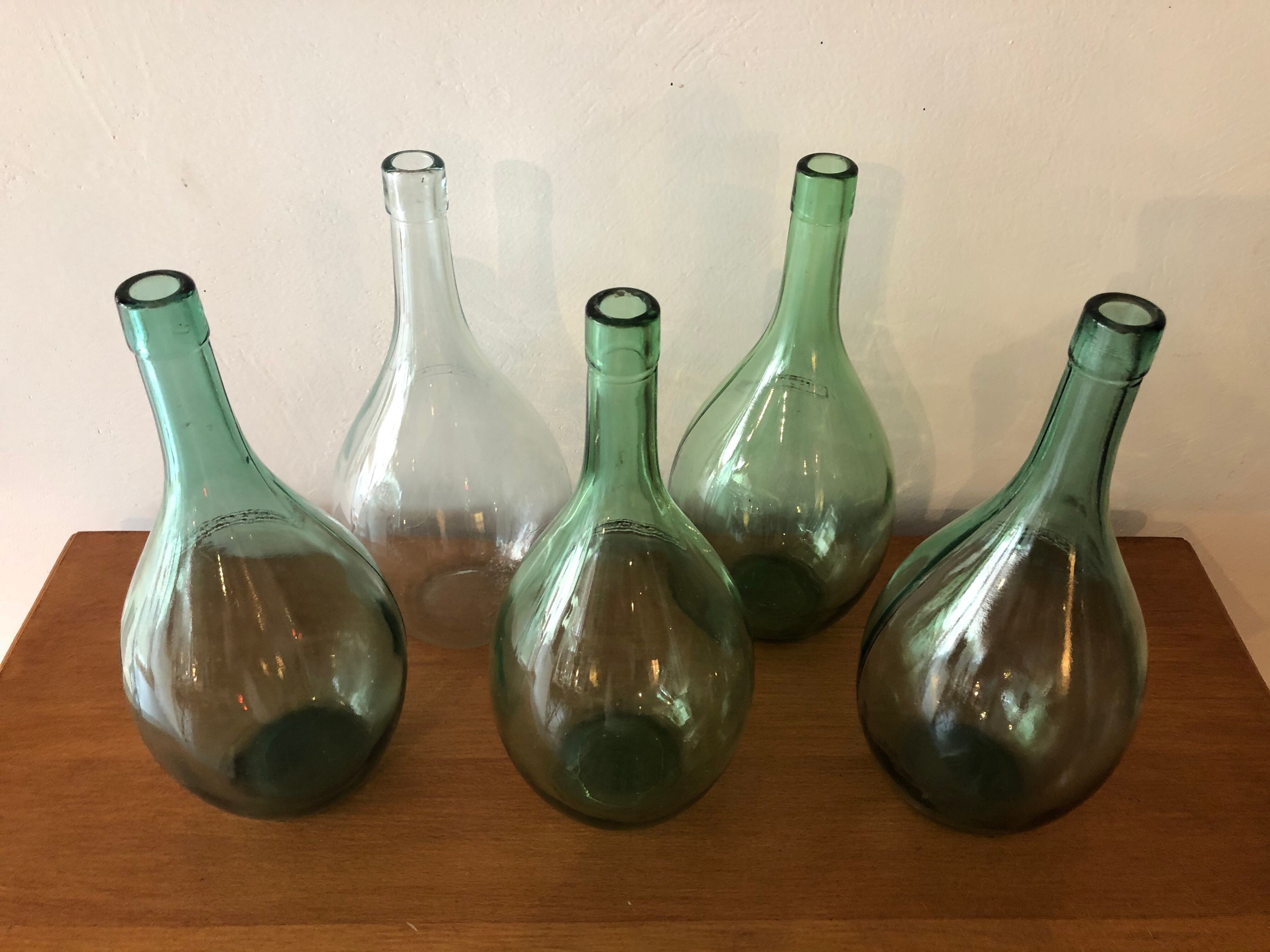 Set of 5 demijohn