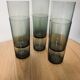 Set of 6 smoked water glasses