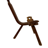 Chaise espagnole vintage brutalist design minimaliste