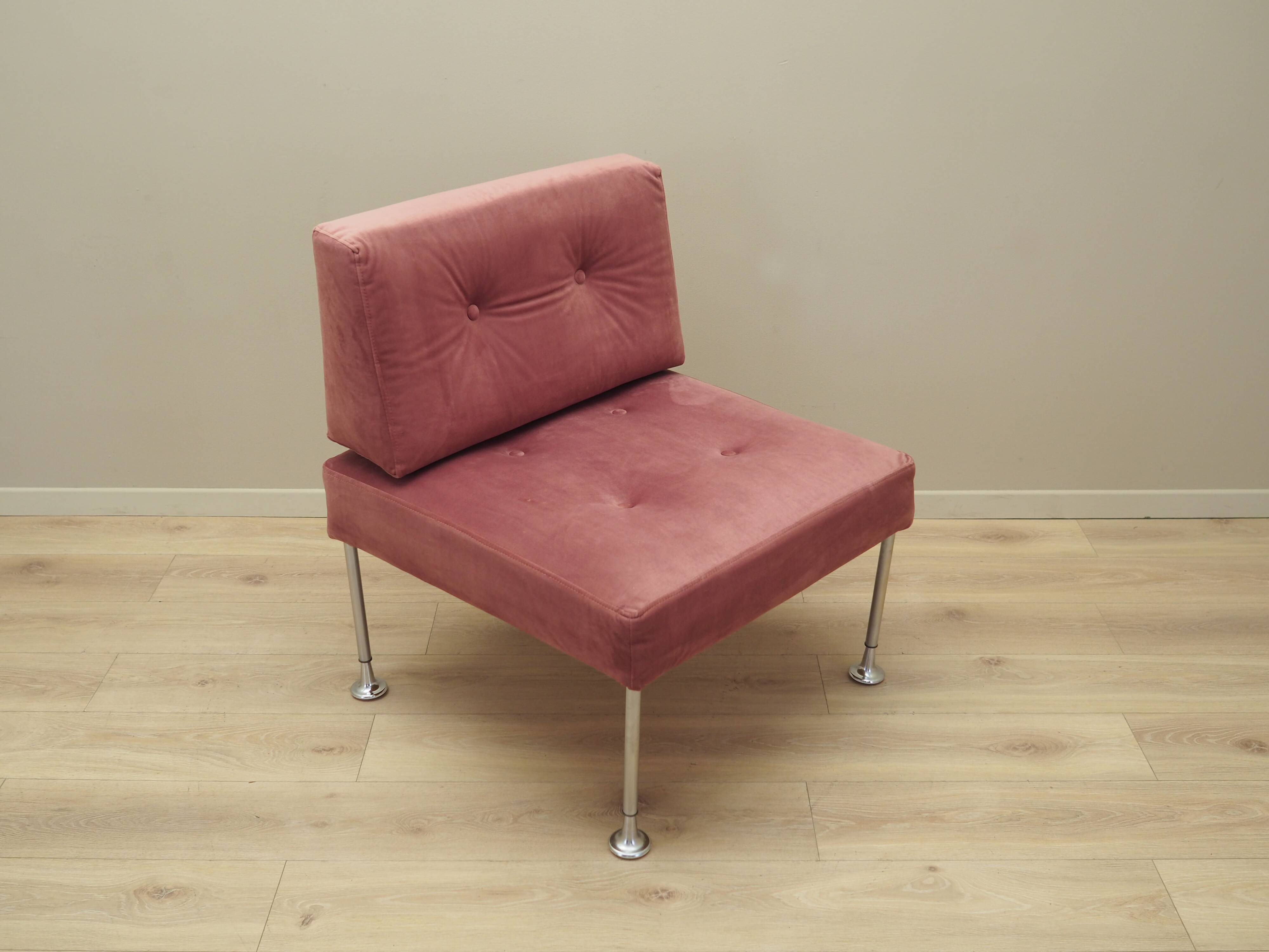 Fauteuil danois rose par Poul Cadovius, années 1960