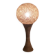 Grande lampe en rotin