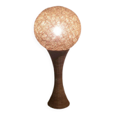 Grande lampe en rotin