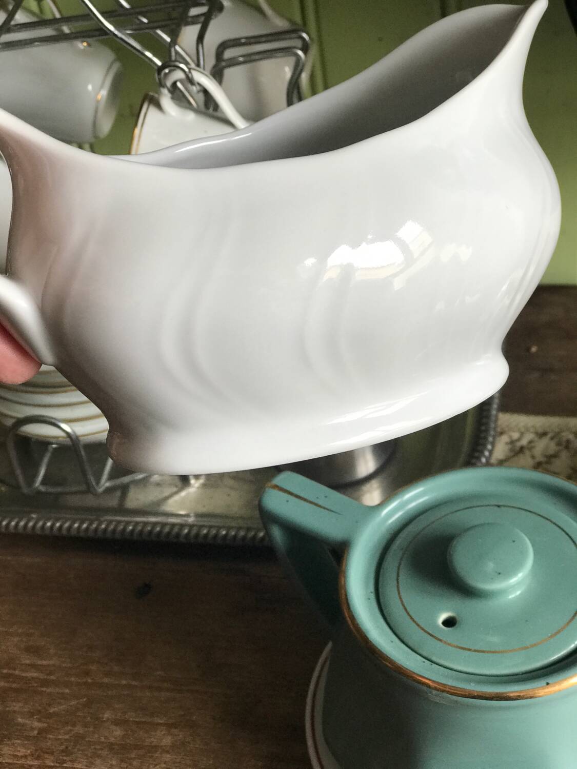 Ssaucière en porcelaine vintage