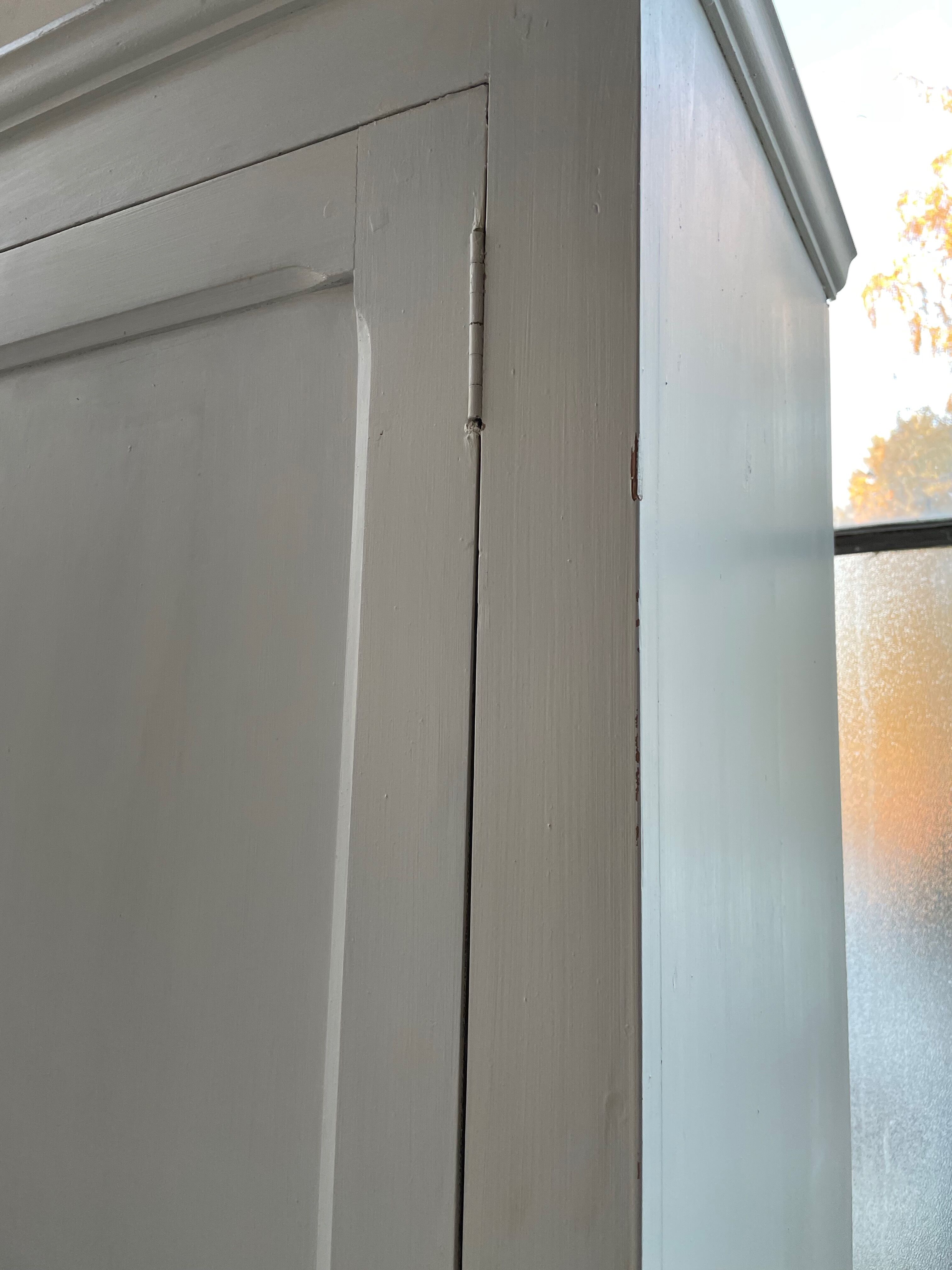 White cutter cabinet
