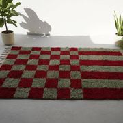 Traditional handmade green and red carpet 1.5/2.5 m.