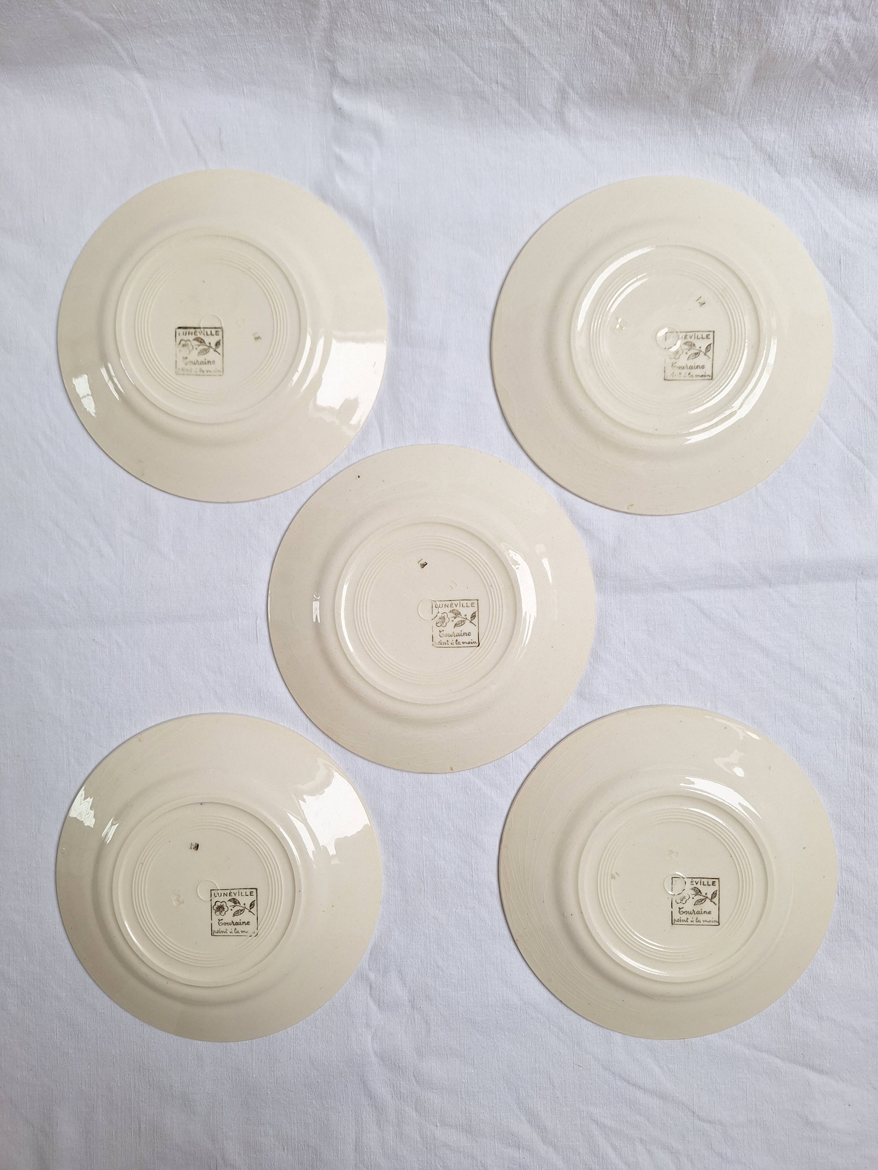 Luneville dessert plates