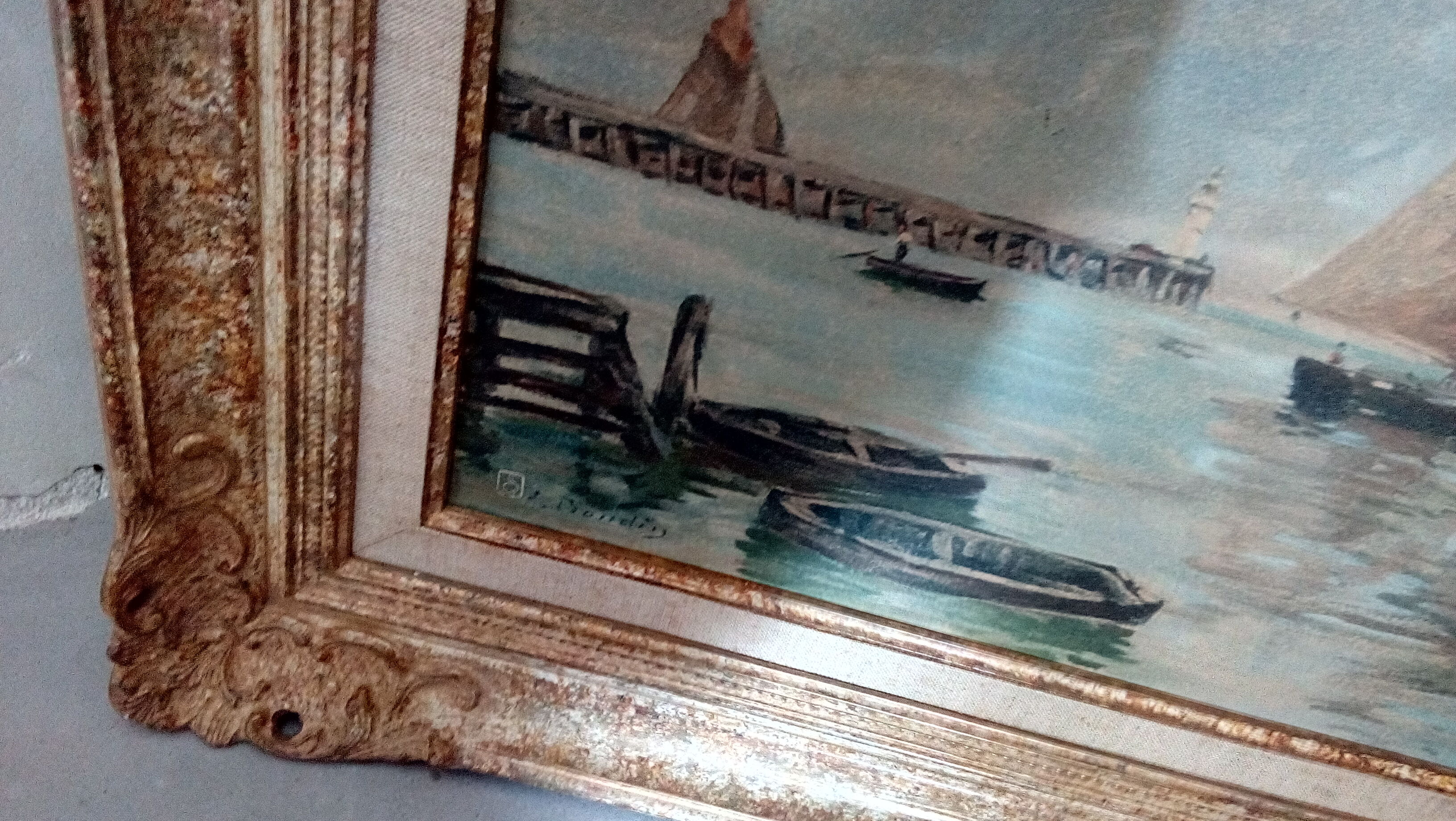 Marine lithograph reproduction table