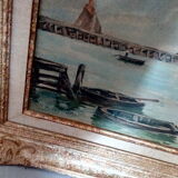 Marine lithograph reproduction table