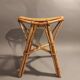 Vintage rattan stool 1960/1970.