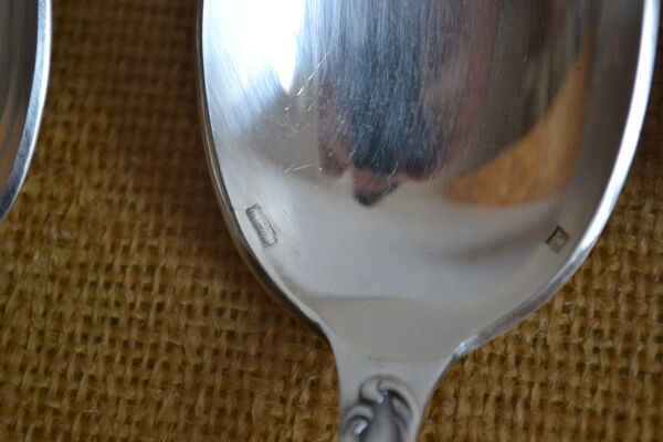 12 cuilleres de table metal argente orfevre frionnet francois