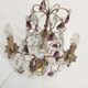 Lampe de table en bronze et cristal, France