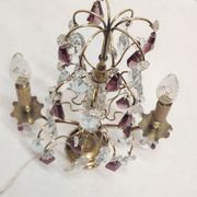 Lampe de table en bronze et cristal, France