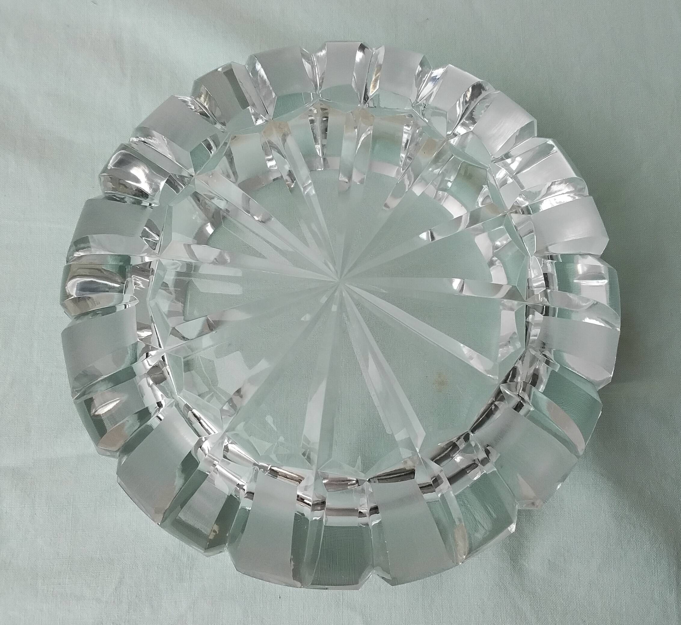 Cendrier en cristal