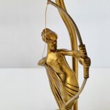 Art Deco lamp by P. Lucas in bronze