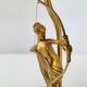 Art Deco lamp by P. Lucas in bronze