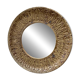 "Sun" mirror in ceramic by André Bodin, 1970s