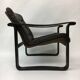 Mid-century design OY BJ Dahlqvist AB Dark Brown Leather safari lounge chai