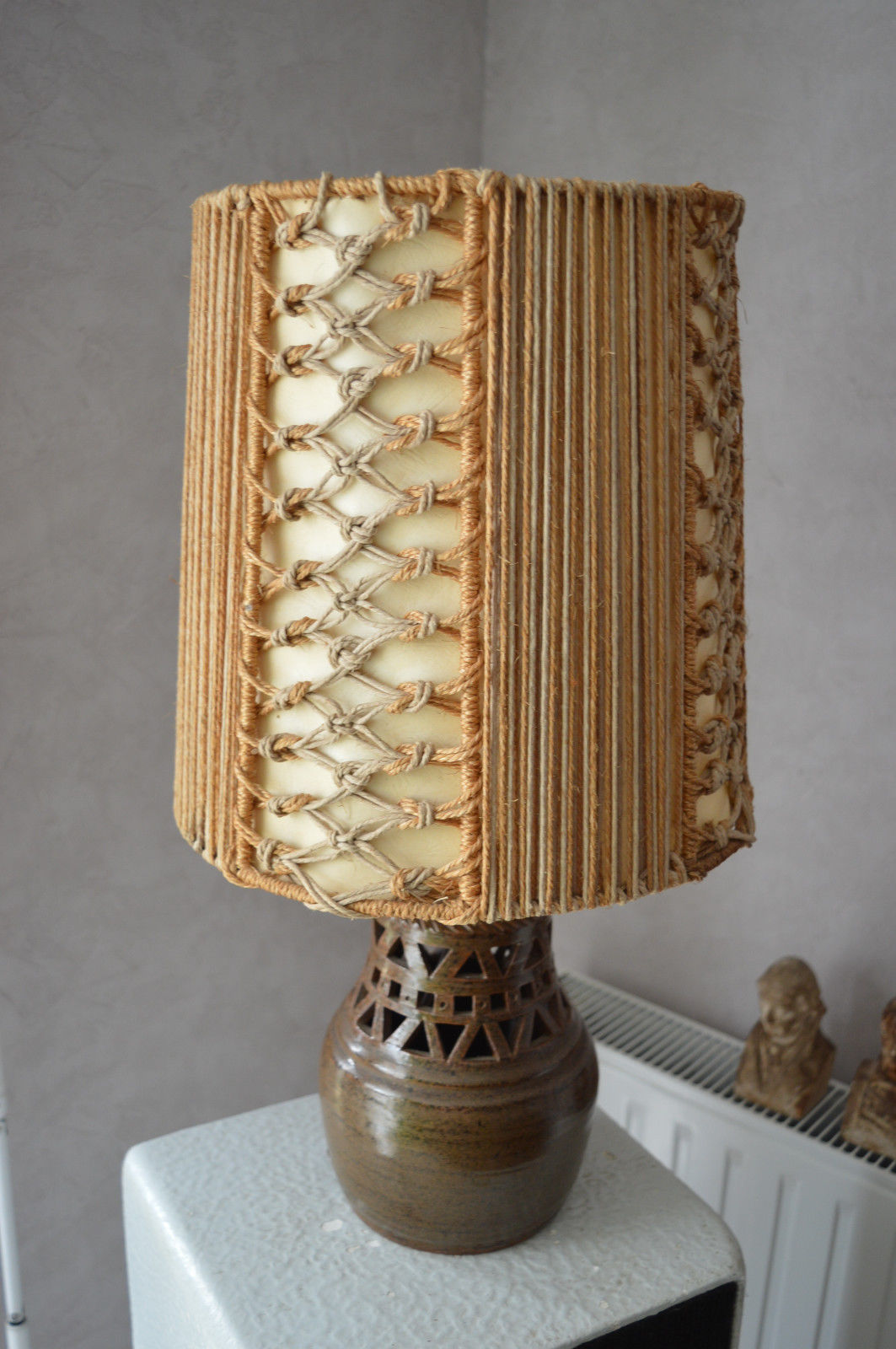 Lamp signed Thierry and Chantal Robert Charter on the Loir