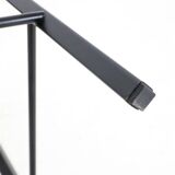 Extraordinary Danish workshop stool / fully restored / teak / steel / mid-century modern design / industrial / 1960s