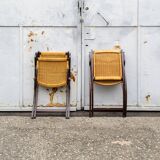 Paire de fauteuils pliants mod. Ninfea par Gio Ponti Prod. Reguitti, Italie, 1958