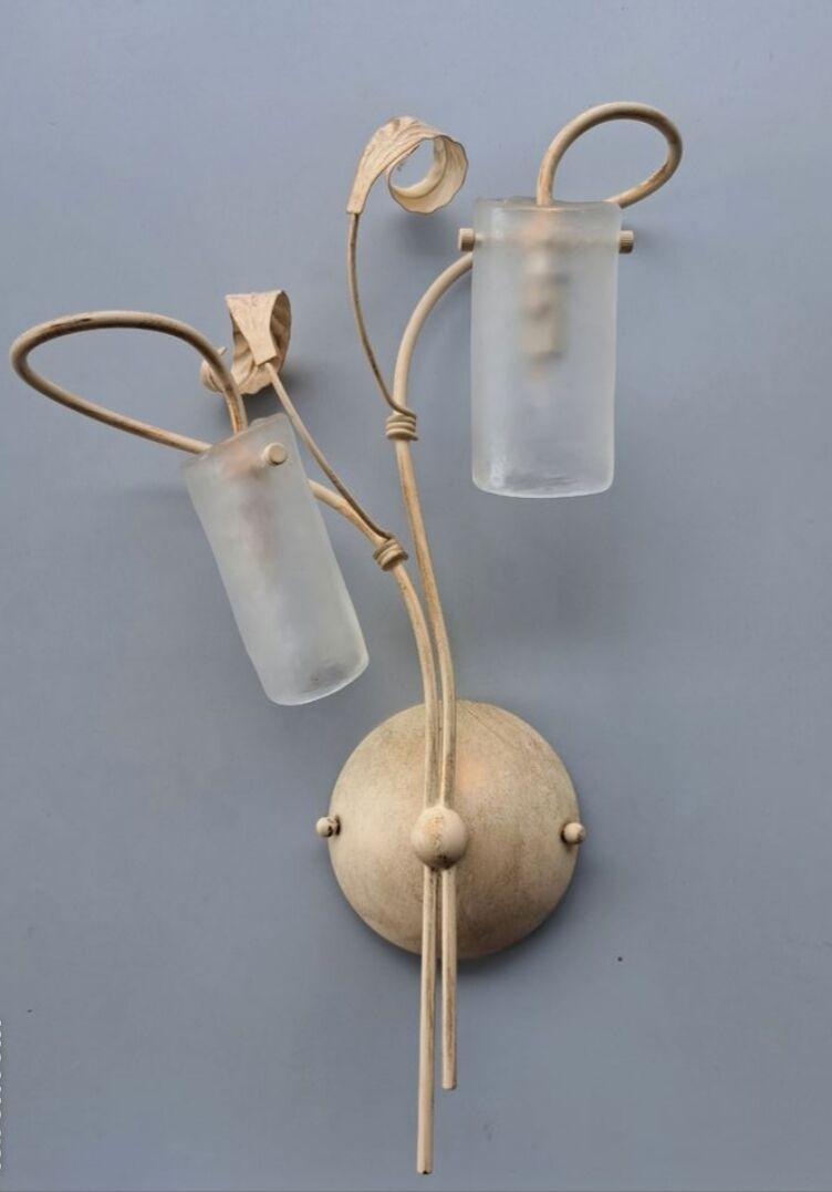 Murano glass wall lights – Italy - Gold