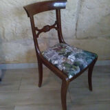Lo of 2 restored mahogany directoire style chairs